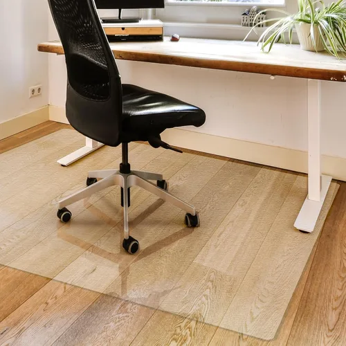 Miniatura 8 de Alfombrilla para silla de oficina para suelo de madera dura: 63 x 51 pulgadas, alfombrillas extra grandes para madera dura y azulejos, alfombrilla
