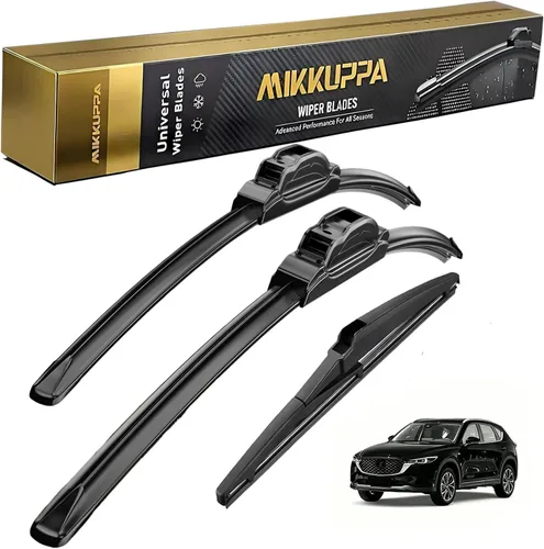 Miniatura 15 de MIKKUPPA Juego de 3 limpiaparabrisas de 22+21+12 pulgadas - Reemplazo para Dodge Durango 2011-2023, Jeep Grand Cherokee 2011-2013 - Limpiaparabrisas