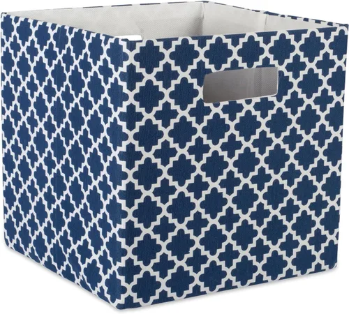 Miniatura 13 de DII Contenedor de almacenamiento de tela plegable de lados duros para guardería, oficinas y organización del hogar, (11 x 11 x 11 pulgadas)