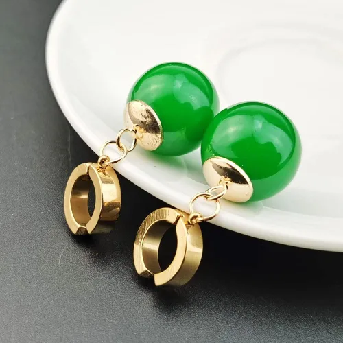 Miniatura 5 de KANGSHUN Goku Anime - Aretes de ágata con clip