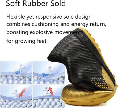 Miniatura 5 de Kids Turf Soccer Shoes Boys Girls Youth Indoor Outdoor Soccer Cleats Football Shoes (ToddlerLittle KidBig Kid)