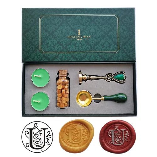 Miniatura 11 de Fancy Letters S - Juego de sellos de cera personalizados, sello de cera para tarjetas de cartas invitaciones letras S