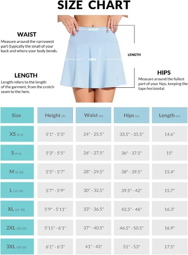 Miniatura 6 de BALEAF - Faldas de tenis plisadas para mujer, faldas pantalón de golf atléticas, con bolsillos, para correr, entrenar y hacer deportes