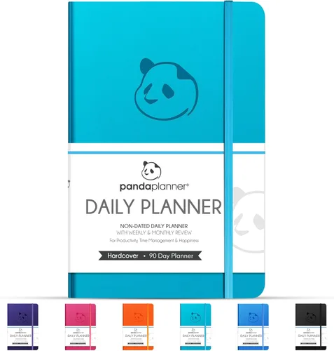 Miniatura 12 de Panda Planner - Agenda diaria 2023, organizador de 90 días para objetivos, gratitud y concentración, agenda semanal y mensual, agenda sin fecha
