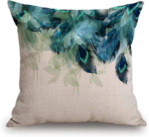 Miniatura 11 de TSSOHU Funda de almohada de granja de 18 x 18 pulgadas, funda de almohada tropical, hojas de palma tropical, Hawaii, selva, fundas de almohada Tss11