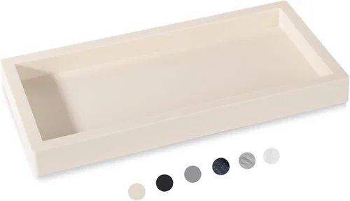 Bandeja de baño, pequeña bandeja de tocador de silicona, jabonera, soporte para esponja, organizador de fregadero de cocina, accesorios de baño para