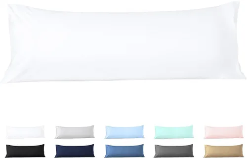Miniatura 17 de Beddingstar - Funda de almohada con cierre de cremallera, 1 funda de almohada corporal de 500 hilos, 100 % algodón egipcio puro
