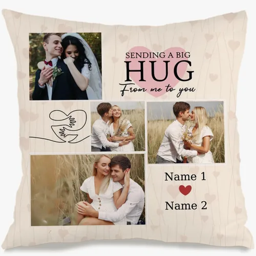 Miniatura 9 de Customizable Pillowcase with 6 Images and Text Dedicated to Mom, Decorative Cushion offering a Warm Gift for Anniversaries Birthdays Christmas or 6