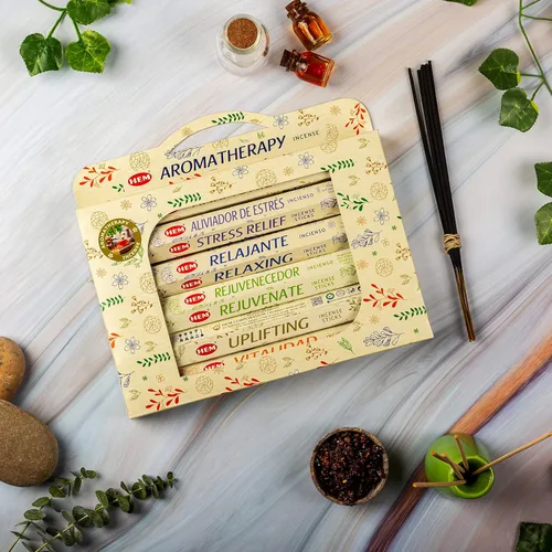 Miniatura 2 de HEM Varillas de incienso de regalo de aromaterapia 120 varillas, 6 cajas en el interior, 9 pulgadas de largo, 0.71 oz por caja, perfectas