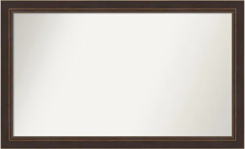 Miniatura 85 de Amanti Art Espejo de baño de bronce para sobre el fregadero, 24 x 24 pulgadas, espejo cuadrado de bronce Lara para tocador, marco de madera