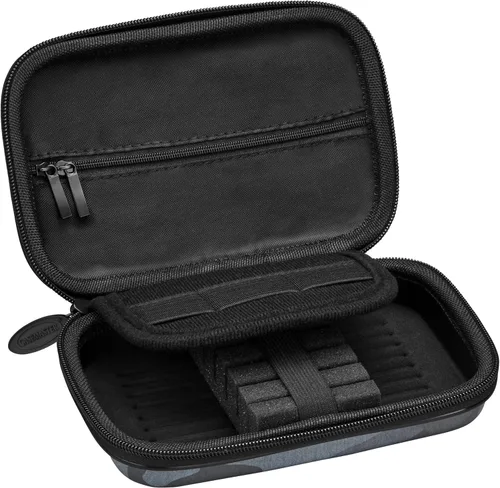 Miniatura 9 de Casemaster Sentinel - Estuche para 6 dardos, sostiene accesorios adicionales, puntas, ejes y vuelos, compatible con punta de acero y dardos de punta