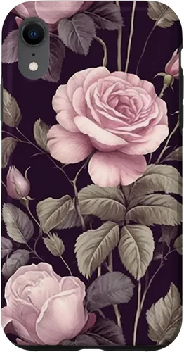 Miniatura 24 de Funda rosa botánica para iPhone 13 Floral Vintage Pattern with cute pink purple