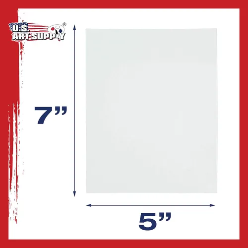 Miniatura 3 de US Art Supply - Paquete de 12 tableros de lienzo para pintura de 8 x 10 pulgadas, calidad artística profesional, libre de ácidos
