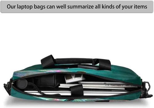 Miniatura 7 de Bonita bolsa de hombro para computadora portátil para mujeres y hombres, bolsa para computadora portátil, funda para laptop, maletín de transporte