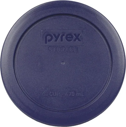 Miniatura 3 de Pyrex (3) 7202-PC 1-Cup, (3) 7200-PC 2-Cup, (2) 7201-PC 4-Cup, y (2) 7402-PC 6/7-Cup Tapas de almacenamiento de alimentos en azul y azul Cadete