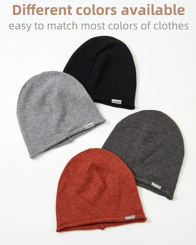 Miniatura 4 de Hreibewie - Gorro de punto para mujer, gorro de invierno de punto, suave, cálido, unisex, para hombre