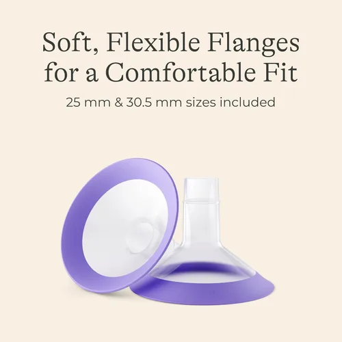 Miniatura 8 de Lansinoh Extractor de leche manual, bomba de mano con borde cómodo, incluye biberón de 5oz con tetina de flujo lento, elementos esenciales