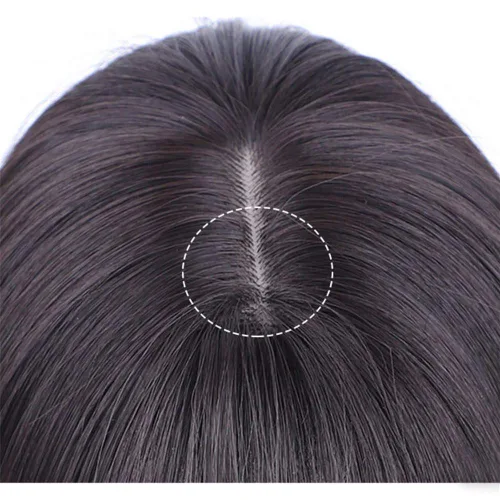 Miniatura 4 de RemeeHi - Peluca sintética de aspecto natural con clip y flecos 3D para cabello fino, 14 pulgadas, color marrón claro