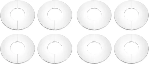 Miniatura 13 de uxcell Brida dividida de pared, placa redonda de escudo de acero inoxidable 304 de 0.866 in para tubo de diámetro de 0.866 in
