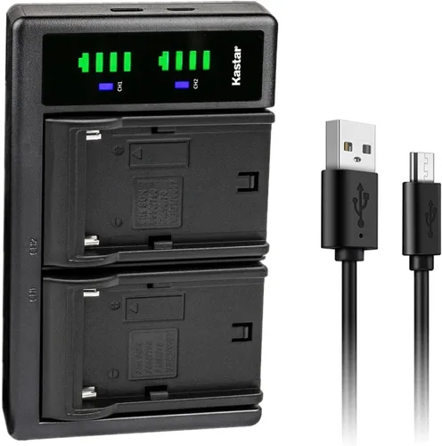 Kastar NP-F580 LTD2 USB Battery Charger Replacement for L Series NP-F530 NP-F550 NP-F570 NP-F750 NP-F770 NP-F930 NP-F950 NP-F960 NP-F970 NP-F980