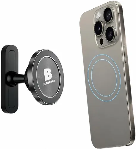 Miniatura 8 de Soporte magnético para teléfono para gimnasio con imán N52 y clip seguro, fuerte soporte magnético para teléfono para todos los teléfonos, se fija a