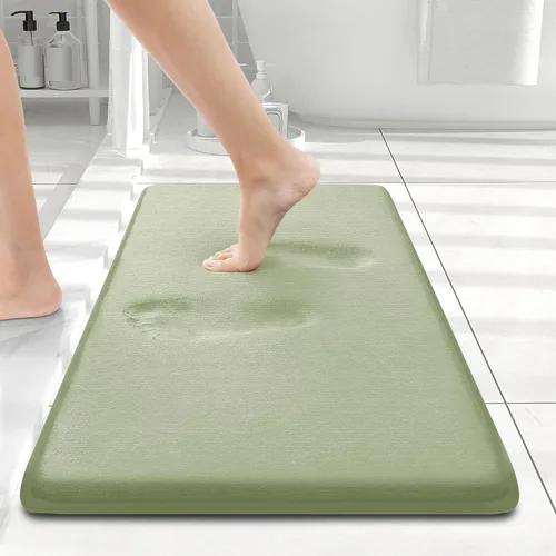 Miniatura 116 de Smiry Tapetes de Baño de Espuma Viscoelástica 36 x 24 pulgadas, Tapetes de Baño Extra Suaves y Absorbentes, Alfombra Antideslizante Lavable