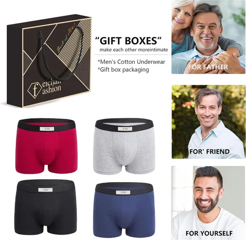 Miniatura 2 de Men's Underwear Briefs boxer sports Trunks Pouch Moisture Wicking Boxer Short Underpants for men Gift Box