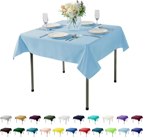Miniatura 121 de Cupuamon - Mantel rectangular de 60 x 84 pulgadas, tela de poliéster lavable para decoración de bodas, fiestas, cenas y banquetes
