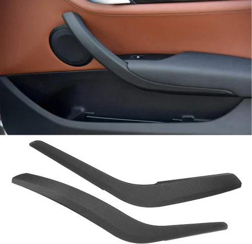 Miniatura 9 de Jaronx Para BMW X1 Reemplazo de la cubierta de la manija de puerta, lado izquierdo+lado derecho interior puerta interior agarradera cubierta Beige