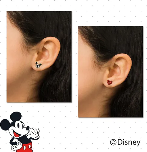 Miniatura 4 de Disney Paquete de 16 pares de aretes tipo dormilona con licencia oficial de Disney para niñas de Mickey, Minnie Mouse y Friends, Disfraz, No es una