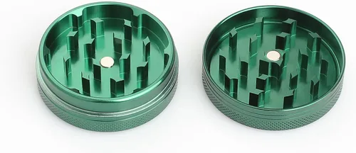 Miniatura 3 de Spice Grinder Crasher - Molinillo de especias de tamaño portátil de 2 pulgadas con tapa magnética, color verde