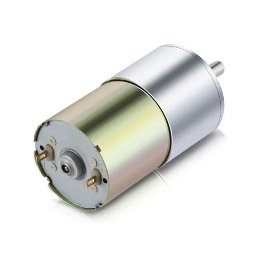 Miniatura 6 de DC 12V 550RPM Motor de engranajes de alto par eléctrico de micro velocidad de reducción, Motor de engranajes con eje de salida céntrico de 37mm
