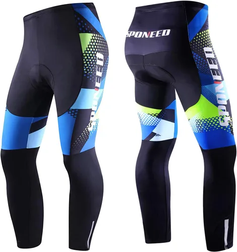 Miniatura 2 de Cycling Pants for Men Road Bike Compression Tights Winter Biking Bottoms with Padding UV Proof