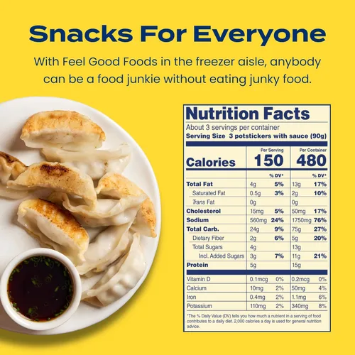 Miniatura 2 de Feel Good Foods, Potstickers sin gluten de pollo, 283.5 gramos (10 onzas)