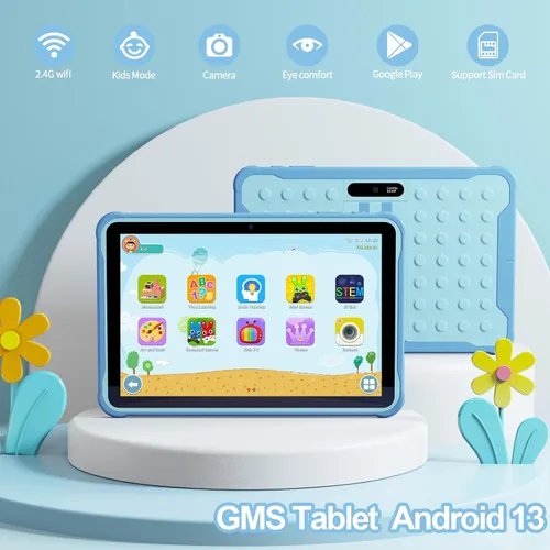 Miniatura 5 de PRITOM Android 13, tablet infantil de 10 pulgadas, control parental, 6000 mAh, procesador de cuatro núcleos, 2 GB de RAM, 64 GB de ROM, pantalla