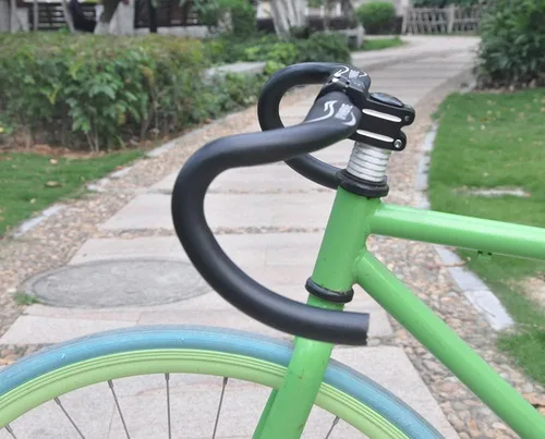Miniatura 6 de UPANBIKE Manillar de 31,8 mm con caída, manillar curvo de 420 mm, manillar de aluminio para bicicleta de carretera, para bicicleta de carretera