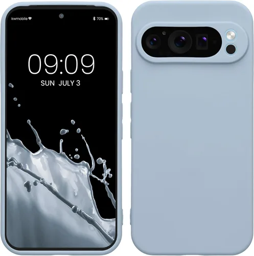 Miniatura 148 de kwmobile Funda compatible con Google Pixel 9 Pro - Funda protectora delgada de TPU para teléfono - Acabado mate suave - Negro mate