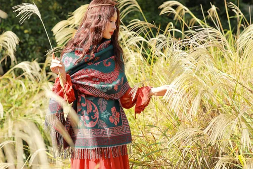 Miniatura 85 de iCuviy Bufanda grande de moda para invierno, chales y envolturas para mujer, extra suave, sensación de cachemira, bufandas frías para mujer
