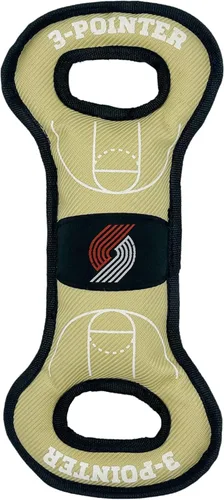 Miniatura 9 de Pets First NBA Atlanta Hawks Field Toy - Juguete de nailon resistente para mascotas con costuras de doble ribete y chirriador interior, talla única