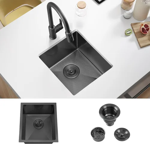 Miniatura 16 de ATTOP Fregadero de cocina de un solo tazón de 32 pulgadas, fregadero de tazón individual de montaje inferior grande de acero inoxidable