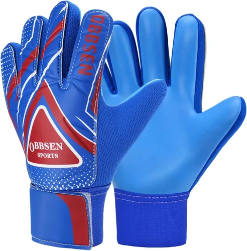 Miniatura 22 de Guantes de portero de fútbol para niños, jóvenes y adultos, guantes de portero de fútbol de agarre fuerte con protección para los dedos