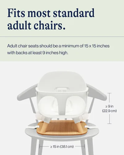 Miniatura 4 de Lalo El Asiento Elevador para Bebés y Niños Pequeños, Asiento Elevador para Niños, Fácil de Limpiar con Arnés de Seguridad de Cinco Puntos y Asiento