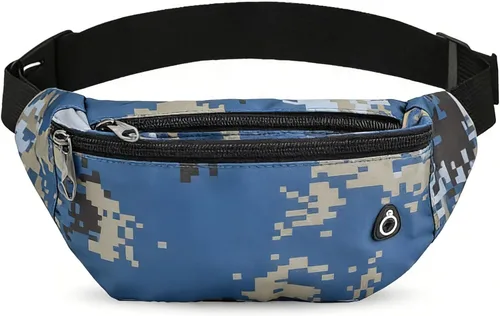 Miniatura 24 de Riñonera cruzada para mujeres y hombres, riñonera deportiva resistente al agua, bolsa de cinturón para viajes, senderismo, correr