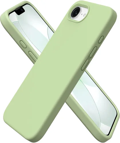 Miniatura 15 de ORNARTO Funda compatible con iPhone 16e de 6.1 pulgadas (2025), silicona líquida de 3 capas cubierta completa de goma de gel suave, funda protectora