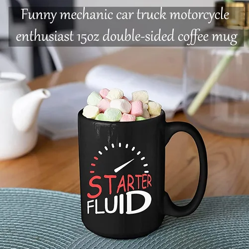 Miniatura 6 de Taza con líquido para principiantes, regalo divertido para el hermano entusiasta, regalo entusiasta para papá, papá, tío, mecánico, regalos