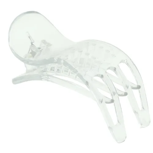 Miniatura 15 de Parcelona French Simply Bear Paw - Juego de 2 pinzas de acetato de celuloide mediano de 3 pulgadas para yoga y yoga (blanco y negro)