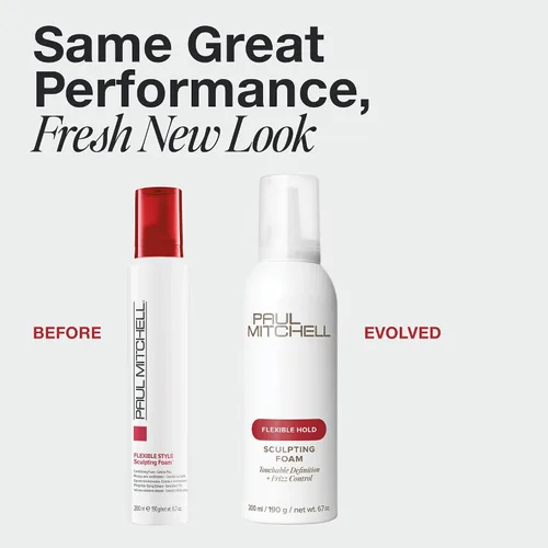 Miniatura 2 de Paul Mitchell Sculpting Foam, Touchable, Flexible Hold + Frizz Control, For All Hair Types