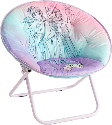 Miniatura 7 de Disney Minnie Mouse - Silla plegable de felpa con platillo plegable de 32 pulgadas y marco de metal para niños, adolescentes y adultos