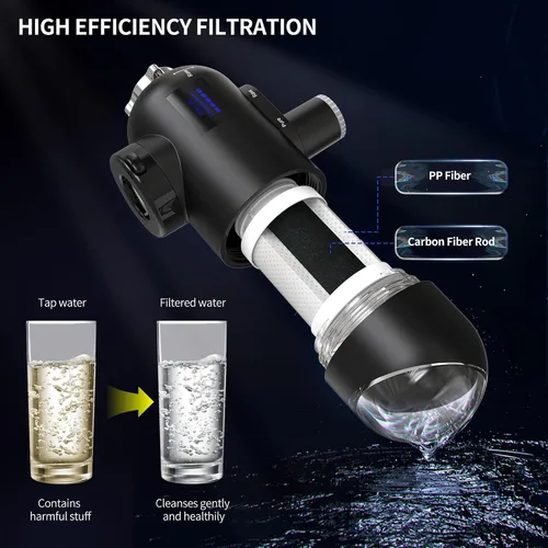 Miniatura 2 de HOMELODY Filtro de agua para grifo de fregadero 3.0 – Pantalla LED mejorada de 3000 – 4000 L, filtro de grifo de agua que reduce el plomo, cloro