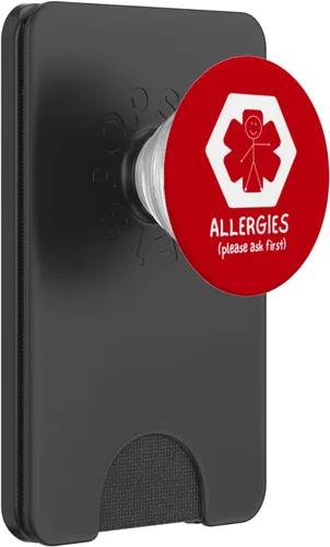 Miniatura 8 de KID's ALLERGY ALERT ALLERGIES PLEASE ASK FIRST PopSockets Adhesive PopGrip